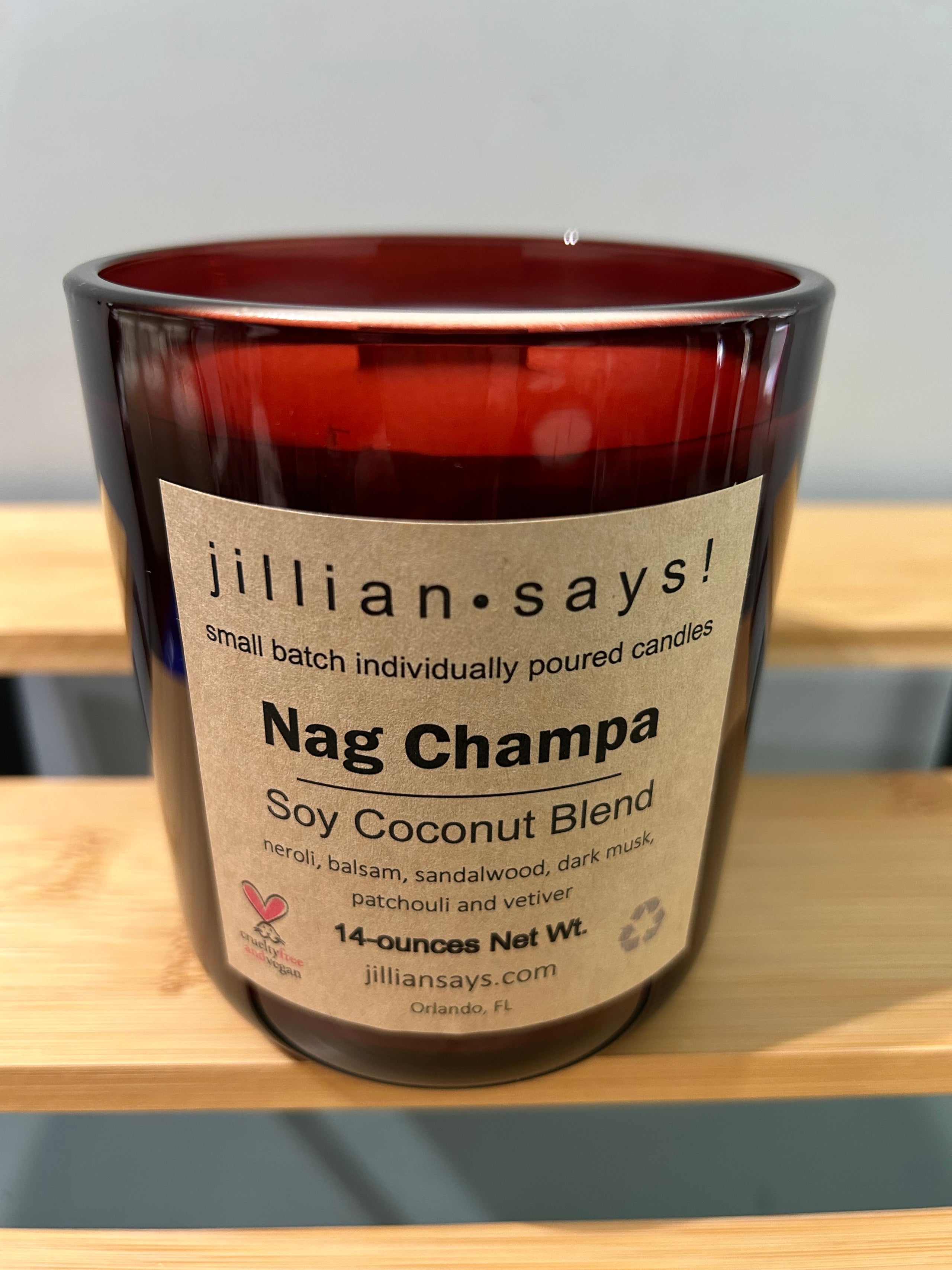 Nag Champa, 14oz Soy Candle Jar